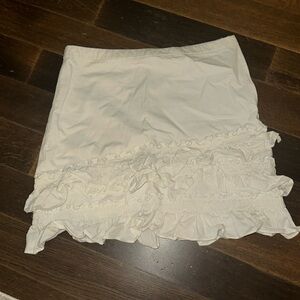 White skirt from J. Crew